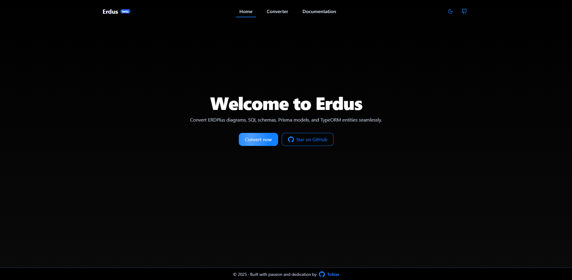 Erdus – Conversor Universal de Diagramas ER