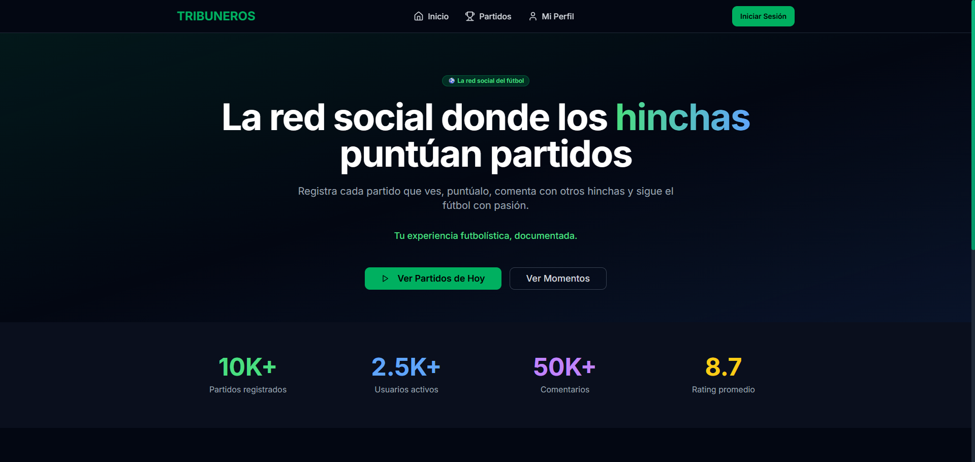 Tribuneros - Red Social de Futbol